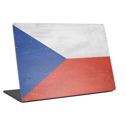 Czech Republic Flag Distressed Universal Laptop 15in (12.2 x 8.8in) Skin